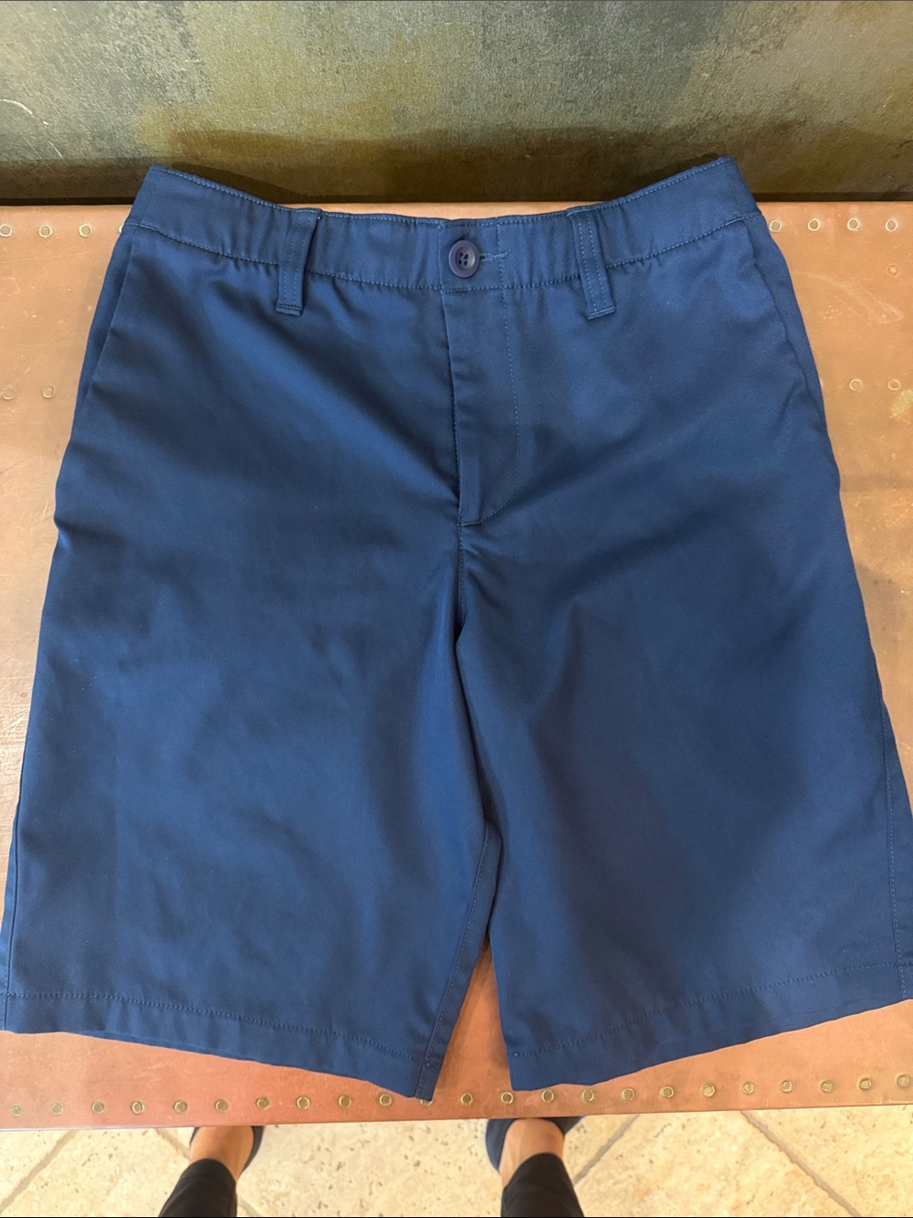 Like New Boys Under Armour Sky Blue Polo & Navy Performance Shorts - Picture 5 of 8